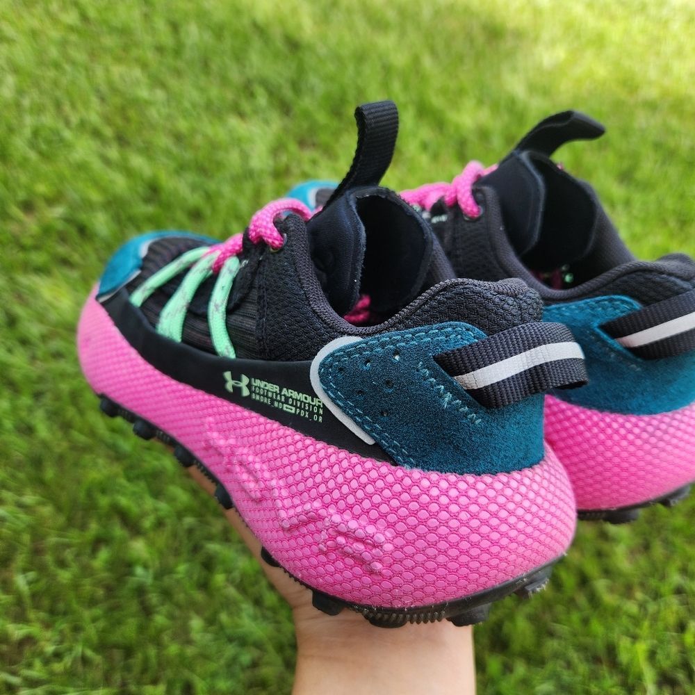 Under Armour Women Sneakers Pink Fat Tire Aventure Pro Trail Running Size 5.5 - Picture 9 of 13
